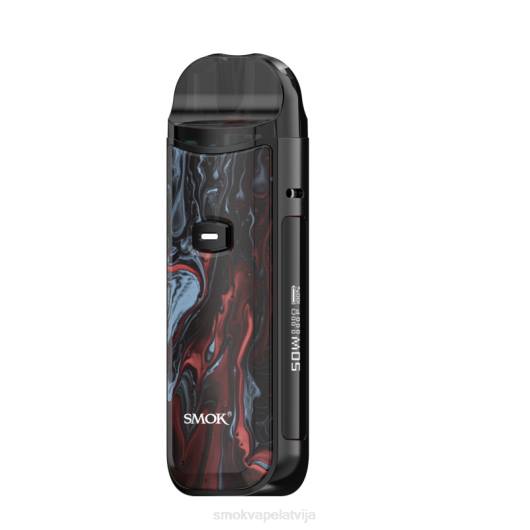 SMOK Nord 50w komplekts melns sarkans marmorējums PL0T164 SMOK Vape Pen Latvija