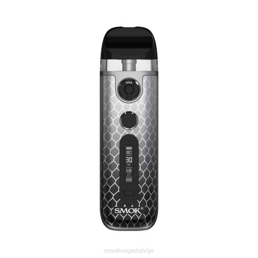 SMOK Novo 5 komplekts sudraba melna kobra PL0T7 SMOK Nord Latvija